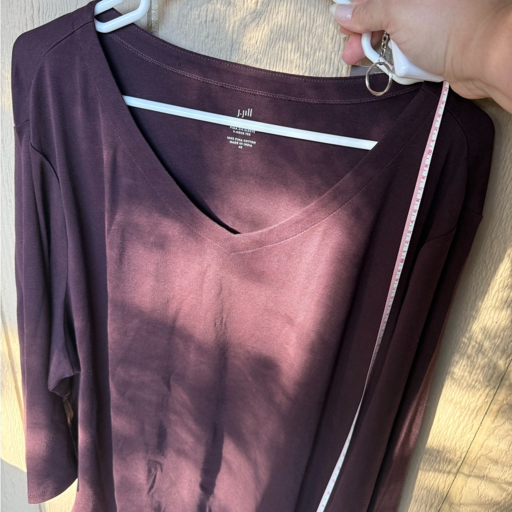 J. Jill Deep Purple Long Sleeve Top